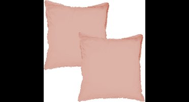 Matt & Rose Set Kussenslopen Nude - 65 x 65 cm - Gewassen Katoen