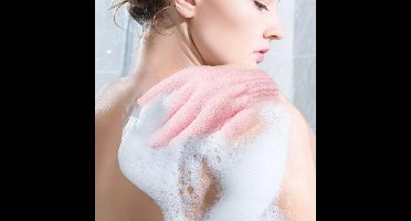 New Age Devi - Scrub handschoenen - Washandje | 2 Stuks