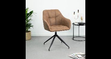 Sohome Eetkamerstoel Maricruz Draaibaar - Bruin
