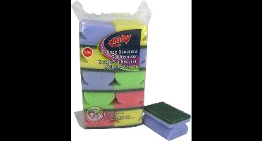 Schuursponsen 10 stuks - Easy Grip - Multy