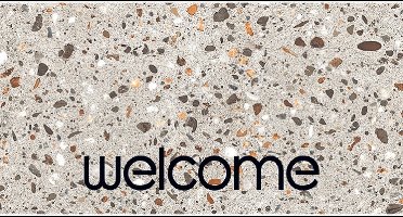MD Entree - Deurmat - Schoonloopmat - Vision - Terrazzo Welcome - 40 x 80 cm