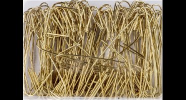 Cosy & Trendy Kerstbalhaakjes - 200x - goud - 4 cm - Kerstballen ophangen haakjes