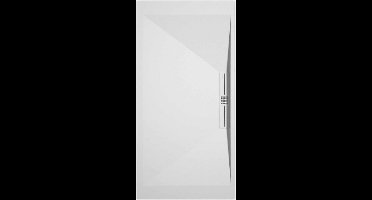 Sanifun douchebak Stone Side White Smooth 1600 x 800 P