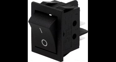 Schakelaar - DPST - ON/OFF - 250V - 15A - Zwart