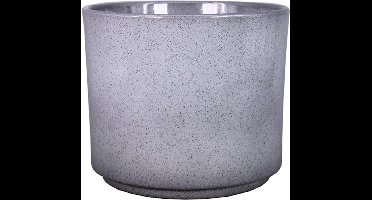 Floran Plantenpot Calla - groen - spikkels - keramiek - 15 x 12,5 cm - bloempot