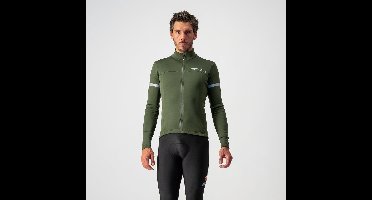 Castelli FONDO 2 Fietsshirt Military Green/Silver Reflex - Mannen - maat L