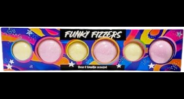 funky fizzers - bruisballen - bath bombs 6 st - badfizzer
