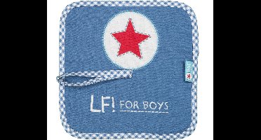 LIEF! - Fopsfeendoekje SET/3 - Jongens - 100% katoen badstof - Super Zacht - 340 gsm - 23x23 cm - Blauw