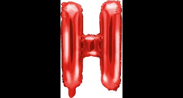 Folieballon letter H - 35cm rood
