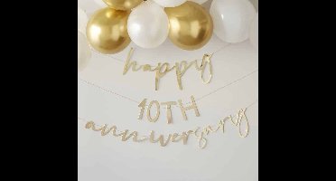 Happy Anniversary Goud Customisable
