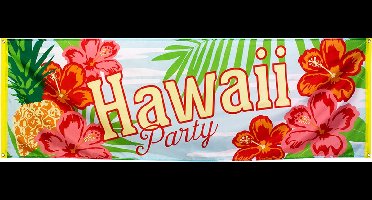 Boland - Polyester banner 'Hawaii party' - Tropisch - Hawaii - Themafeest - Tuinfeest