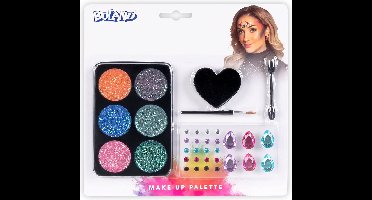 Boland - Set schmink Glamour - - Schminkset - Carnaval, Themafeest, Kinderfeestje, Festival - Glitter and Glamour