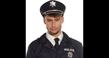 Boland - Pet Politieagent - Verstelbaar - Volwassenen - Unisex - Politie en Boeven