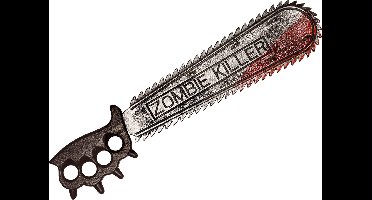 Boland - Kettingzaag 'Zombie killer' - Volwassenen - Unisex - Zombie - Halloween accessoire - Decoratie - Horror