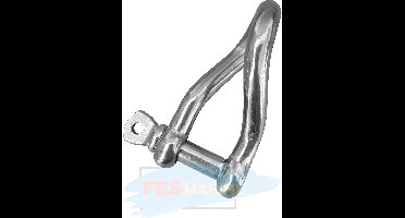 FES Marine D sluiting gedraaid RVS 4mm