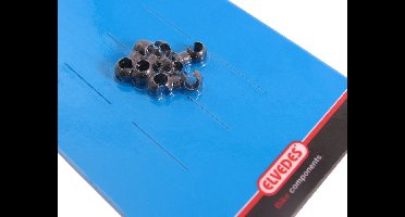 Roteerhaken Elvedes Ø4,3mm - 5,0mm PVC - zwart (4 stuks)