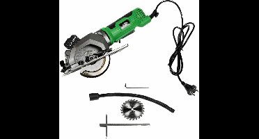 Hofftech Compacte Handcirkelzaag - 480 Watt - Ø 115 mm Zaagblad - 220 Volt