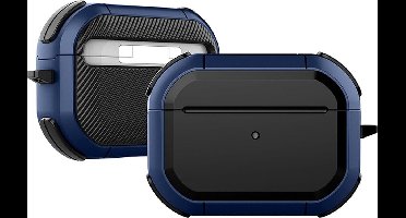 Mobigear Hoesje geschikt voor Apple AirPods Pro 2 Shockproof Hardcase Hoesje | Mobigear Slim Armor - Blauw