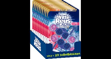Witte Reus Blauw Actief Toiletblok - Bloesem - WC Blokjes Voordeelverpakking - 20 stuks