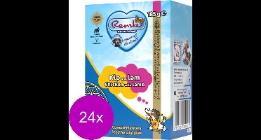 Renske Vers Puppy - Tetrapack - Puppy Hondenvoer - 24 x Kip Lam 185 g