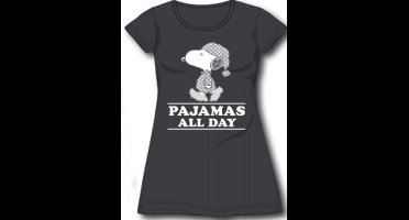 Peanuts Snoopy dames nachthemd / pyjama, " Pajamas all day" , maat S