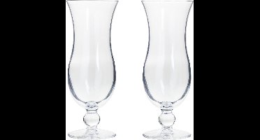 Secret de Gourmet Cocktail glazen - 8x stuks - 440 ml - transparant - 8 x 21 cm