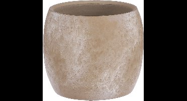 Mica Decorations Bloempot - creme - mat - keramiek - 16 x 14 cm - plantenpotten binnen