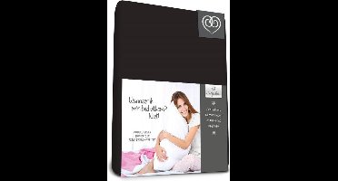 Bed-Fashion - Dubbel Jersey - Topper Hoeslaken - 200 x 200 cm - Zwart