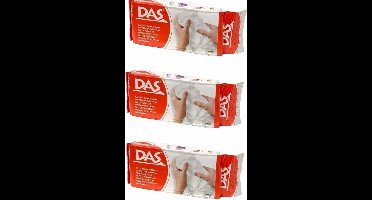 3x Klei Wit  500 gram - Knutselen - Binnenspeelgoed - Creatief speelgoed - Boetseerklei  - Schoencadeau