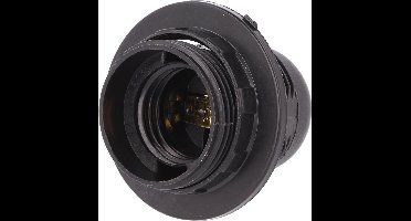E27 fitting - Met kraag - 41mm - Zwart