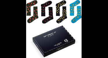 McGregor New York Fruit Sokken Giftbox Maat 36-40 | Avocado, Bananen, Kersen en aarbeiden sokken voor Dames |