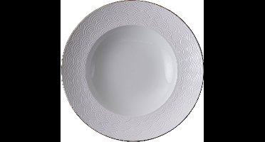 Tokyo Design Studio – Nippon White Diep Ontbijtbord – Golven – 21cm 160ml