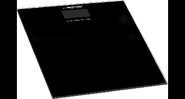Esperanza EBS002K Weegschaal - Personenweegschaal - Elektronische weegschaal - Digitaal - Glas - Zwart