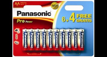 Panasonic Pro Power AA 6+4 Wegwerpbatterij Alkaline