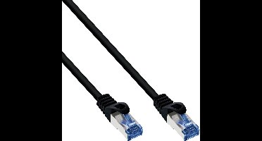 S/FTP CAT6a 10 Gigabit industriële netwerkkabel met PUR mantel / zwart - LSZH - 50 meter