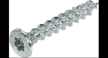 Dynaplus unischroef 4,5x16mm - platkop - indoor - voldraad - T25 - 0281.01.32701 (Per 200 stuks)