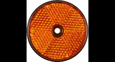 Benson Ronde reflector met schroefbevestiging - 60 mm - oranje - E4-gekeurd