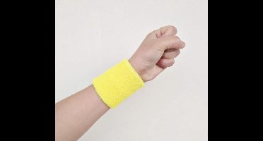 New Age Devi - Pols zweetbandjes - 2 stuks - Geel