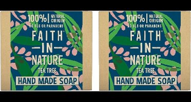 FAITH IN NATURE - Soap Tea Tree - 2 Pak