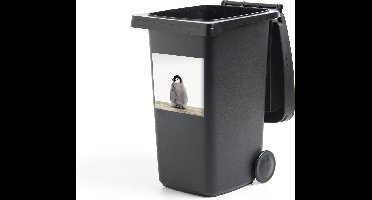 Container sticker Animalprintshop - Baby Pinguïn dierenprint kinderkamer Klikosticker - 40x40 cm - kliko sticker - weerbestendige containersticker