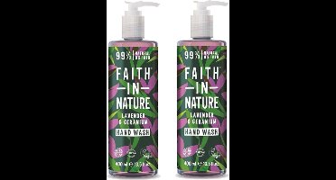 FAITH IN NATURE - Hand Wash Lavender & Geranium - 2 Pak