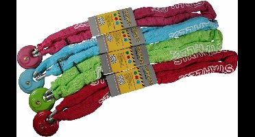 Stahlex Sterk kettingslot - gehard staal - 120 cm - mix kleuren - inclusief 2 sleutels