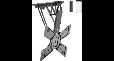 My Wall HL43ML TV-plafondbeugel 58,4 cm (23) - 139,7 cm (55) Besturing via app, Plafondhouder, Met elektromotor, Gemotoriseerd, Kantelbaar, Zwenkbaar