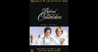 Behind the candelabra
