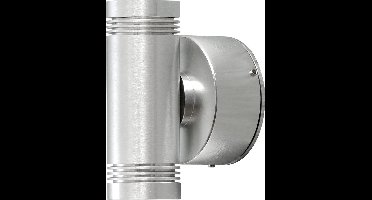 Konstsmide - Monza LED 2x 1W wandspot twin 13cm 230V 3000K - zilver