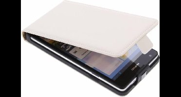 Mobiparts Premium Flip Case Huawei Ascend G700 White