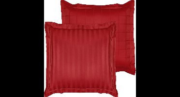 De Witte Lietaer Kussensloop Zygo Chili Pepper - 63 x 63 cm - Rood - Katoen Satijn
