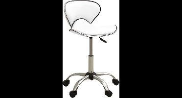 vidaXL - Kantoorstoel - kunstleer - wit