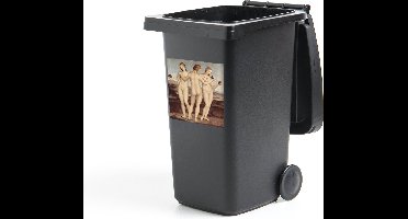 Container sticker De drie gratiën - Schilderij van Rafaël - 40x40 cm - Kliko sticker