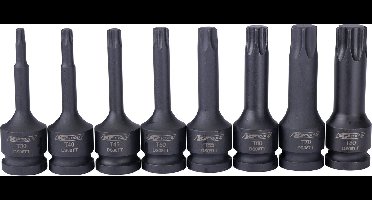 Impact doppenset torx 1/2 8 delig